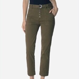 J Brand Kyrah High Rise Cropped Khaki Pants